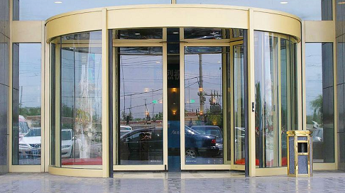 庆阳旋转门：通行快外观美，成商业建筑独特的风景线！